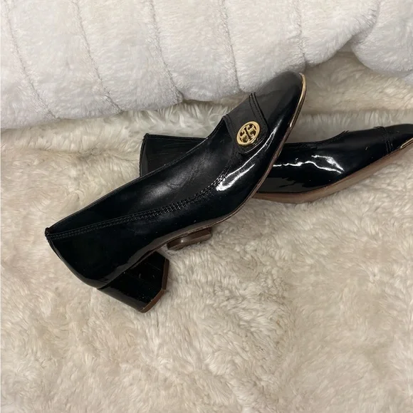 Tory Burch Black Patent Leather Heels Tory Burch Marion  Size 8 - Picture 7 of 7